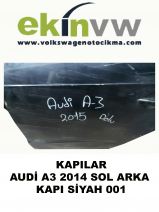 KAPI AUDİ A3 2014 SOL ARKA KAPI SİYAH 001