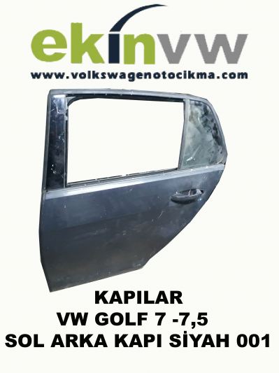 KAPI VW GOLF 7 -7,5  SOL ARKA KAPI SİYAH 001