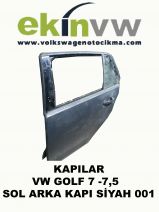 KAPI VW GOLF 7 -7,5  SOL ARKA KAPI SİYAH 001