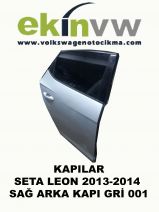 KAPI SEAT LEON 2013-2014 SAĞ ARKA KAPI GRİ 001