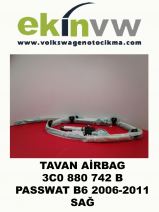 TAVAN AİRBAG OEM 3C0 880 742 B PASSAT B6 2006-2011 SAĞ