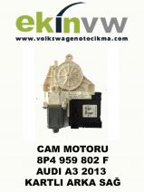 CAM MOTORU OEM 8P4 959 802 F AUDI A3 2013 KARTLI ARKA SAĞ