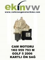 CAM MOTORU OEM 1K0 959 793 M GOLF 5 2006 KARTLI ÖN SAĞ