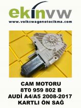 CAM MOTORU OEM 8T0 959 802 B AUDİ A4 A5 2008-2017 KARTLI ÖN SAĞ