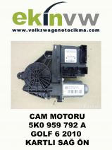 CAM MOTORU OEM 5K0 959 792 A GOLF 6 2010 KARTLI SAĞ ÖN