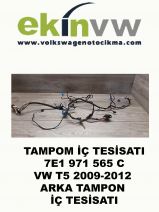 TAMPON İÇ TESİSATI OEM 7E1 971 565 C VW T5 2009-2012 ARKA TAMPON İÇ TESİSATI