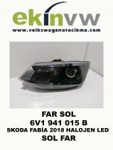 FAR OEM 6V1 941 015 B SKODA FABİA 2018 HALOJEN LED SOL FAR