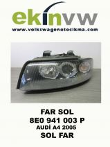 FAR OEM 8E0 941 003 P AUDİ A4 2002-2005 XENON SOL FAR