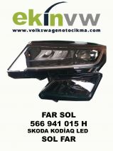 FAR OEM 566 941 015 H SKODA KODİAQ LED SOL FAR