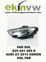 FAR OEM 8V0 941 005 E AUDİ A3 2014 XENON SOL FAR