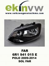 FAR OEM 6R1 941 015 E POLO 2009-2014 TEKLİ SOL FAR