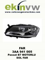 FAR OEM 3AA 941 005 Passat B7 MOTORLU SOL FAR