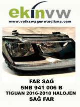 FAR OEM 5NB 941 006 B TİGUAN 2016-2018 DÜZ HALOJEN SAĞ FAR