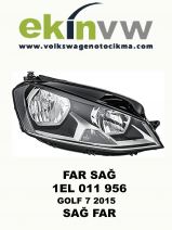 FAR OEM 1EL 011 956 GOLF 7 2015 SAĞ FAR