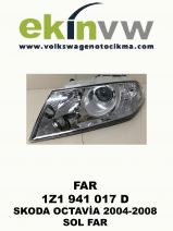 FAR OEM 1Z1 941 017 D SKODA OCTAVİA 2004-2008 SOL FAR