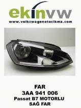 FAR OEM 3AA 941 006 Passat B7 MOTORLU SAĞ FAR