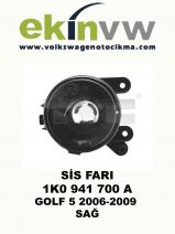 SİS FARI OEM 1K0 941 700 A GOLF 5 2006-2009 SAĞ