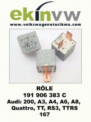 RÖLE OEM 191 906 383 C Audi: 200, A3, A4, A6, A8, quattro, TT, RS3, TTRS