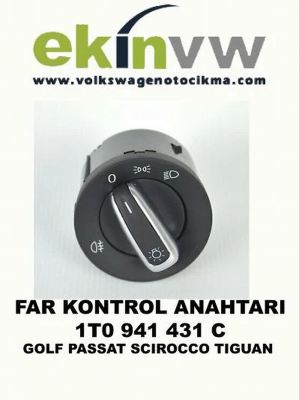 FAR KONTROL ANAHTARI OEM 1T0 941 431 C GOLF PASSAT SCIROCCO TIGUAN 