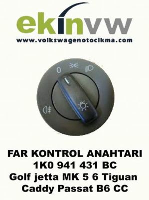 FAR KONTROL ANAHTARI OEM 1K0 941 431 BC VW Golf jetta MK 5 6 Tiguan Caddy Passat B6 CC