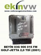 MOTOR BEYNİ  OEM 03G 906 016 FM GOLF JETTA 2,0 TDİ (2001)
