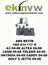 ABS BEYNİ OEM 1K0 614 117 H  A3 04-08 ALTEA 04-08 LEON 05-08 TOLEDO 04-05 OKTAVİA 04-09 CADDY 04-08 GOLF 5 JETTA 05-08